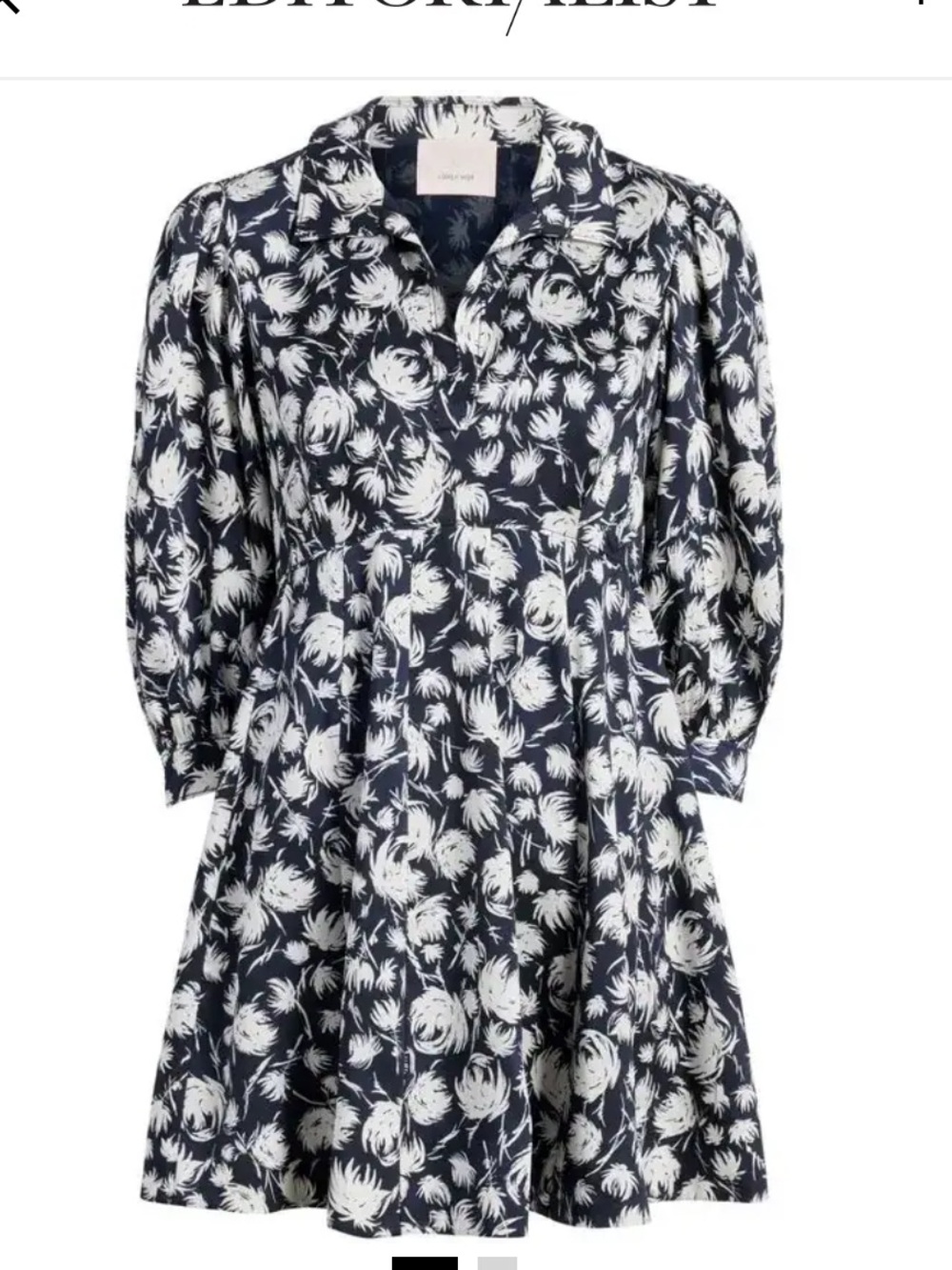 CINQ A SEPT Darby Floral Print Minidress.